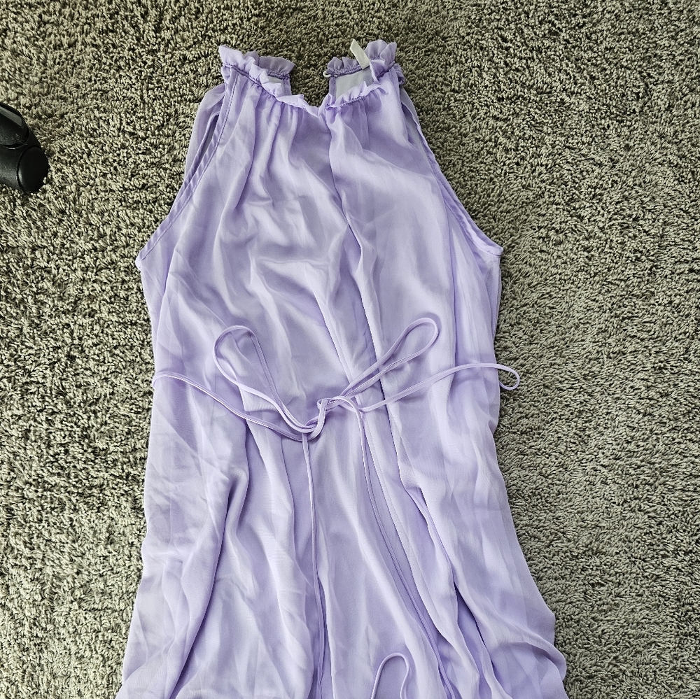 Pink Blush Lavender Maternity Dress